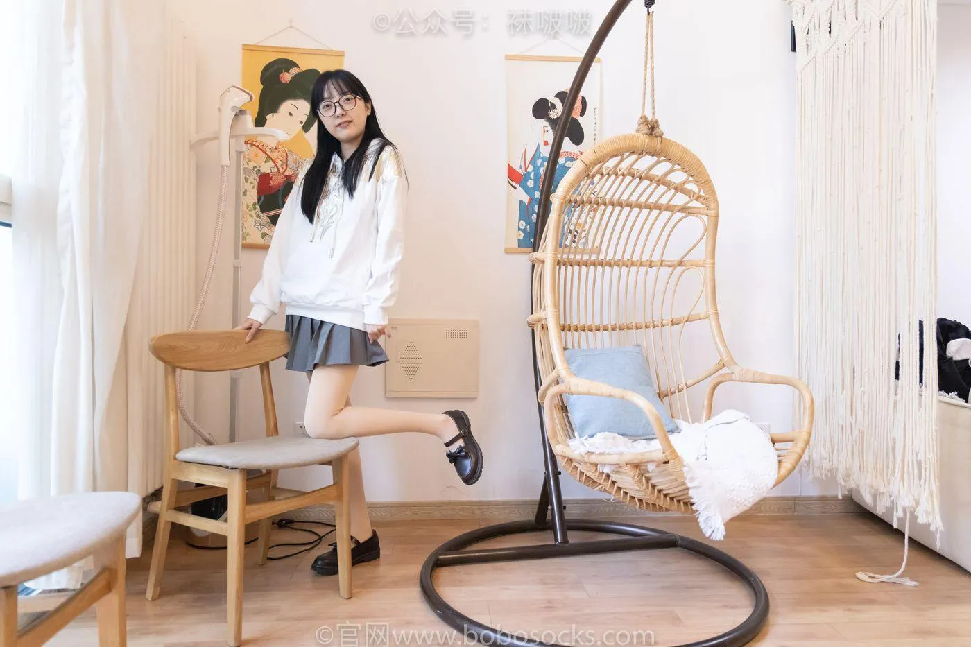 [BoBoSocks袜啵啵]NO.047 稚予-皮鞋、厚肉丝 [131P]插图4